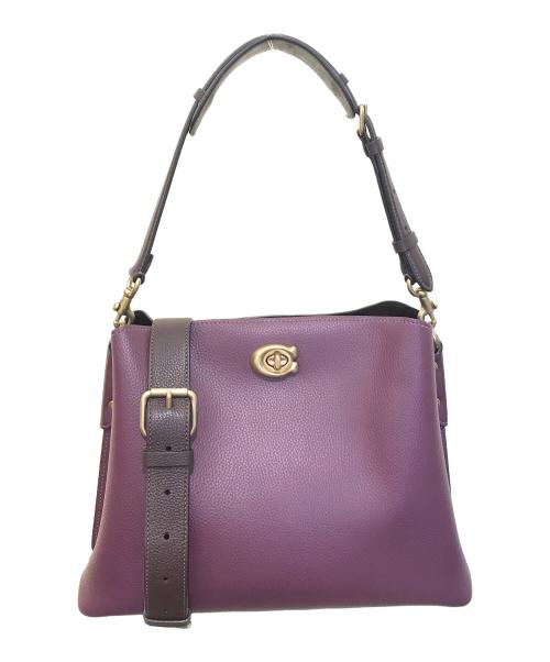 COACH（コーチ）COACH (コーチ) ウィロウ バケットバッグ パープルの古着・服飾アイテム