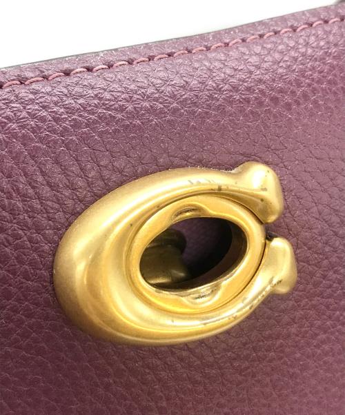 COACH（コーチ）COACH (コーチ) ウィロウ バケットバッグ パープルの古着・服飾アイテム