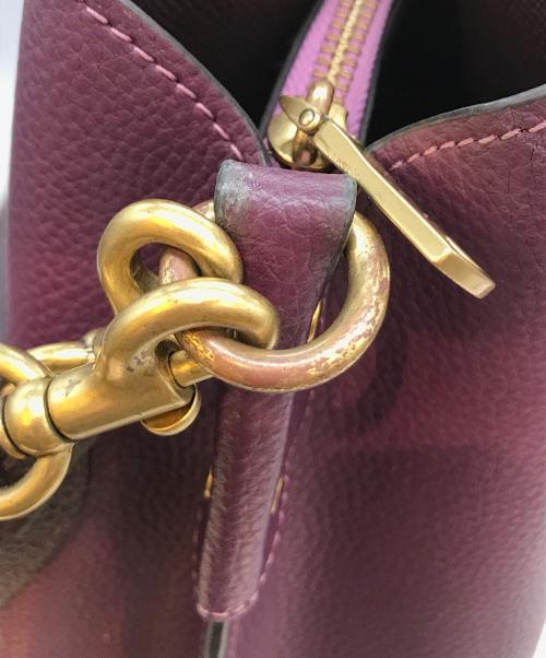 COACH（コーチ）COACH (コーチ) ウィロウ バケットバッグ パープルの古着・服飾アイテム