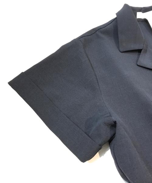 COHINA（コヒナ）COHINA (コヒナ) オープンカラージャンプスーツ　CHF0021 ネイビー サイズ:regular 未使用品の古着・服飾アイテム