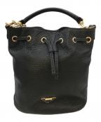 IANNEイアンヌ）の古着「巾着ショルダーバッグ」｜ブラック