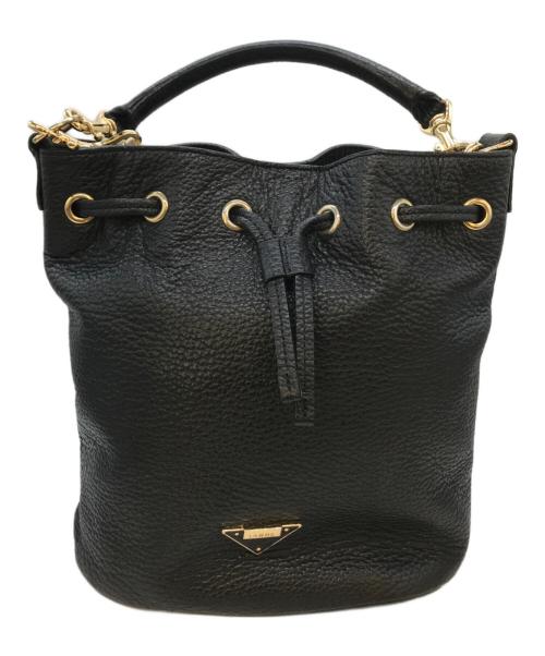 IANNE（イアンヌ）IANNE (イアンヌ) 巾着ショルダーバッグ ブラックの古着・服飾アイテム