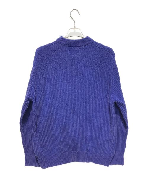 STONE ISLAND（ストーンアイランド）STONE ISLAND (ストーンアイランド) Vネックリブニット　7515554A5 ブルー サイズ:XLの古着・服飾アイテム