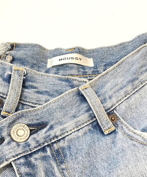 moussy（マウジー）moussy (マウジー) CROSS WAIST WIDE STRAIGHT　010HA211-6001-8 インディゴ サイズ:2の古着・服飾アイテム