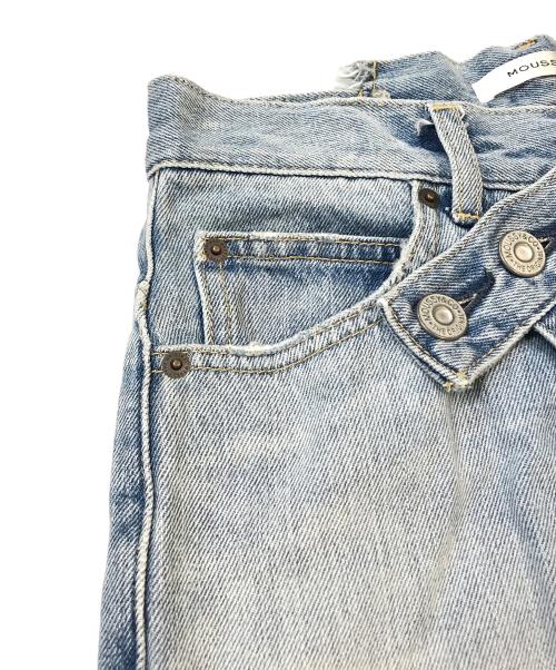 moussy（マウジー）moussy (マウジー) CROSS WAIST WIDE STRAIGHT　010HA211-6001-8 インディゴ サイズ:2の古着・服飾アイテム