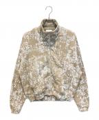 JOHN ELLIOTTジョン エリオット）の古着「Coated Terry Stand collar Full-Zip」｜ベージュ