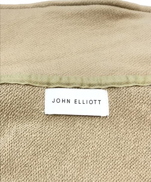 JOHN ELLIOTT（ジョン エリオット）JOHN ELLIOTT (ジョン エリオット) Coated Terry Stand collar Full-Zip ベージュ サイズ:1の古着・服飾アイテム