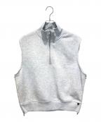 DAIWA PIER39ダイワ ピア39）の古着「TECH SWEAT ZIP VEST PULLOVER　BE-55025W」｜グレー
