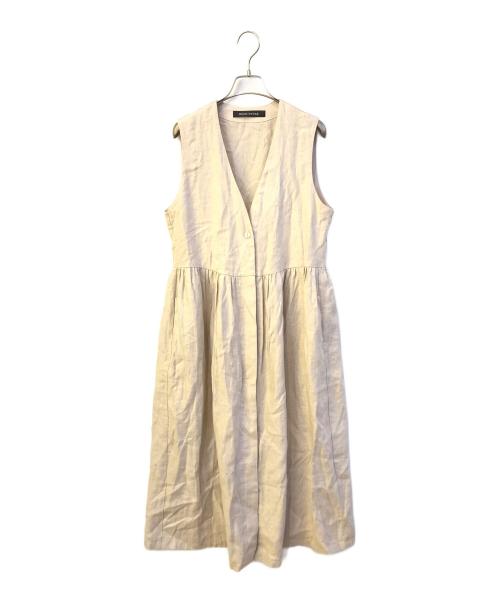 mizuiro-ind（ミズイロインド）mizuiro-ind (ミズイロインド) ワンピース ベージュ サイズ:ＦＲＥＥの古着・服飾アイテム