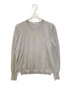 JOHN SMEDLEYジョンスメドレー）の古着「コットンニット」｜グレー