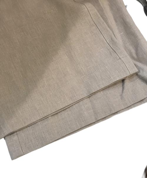 GALERIE VIE（ギャルリーヴィー）GALERIE VIE (ギャルリーヴィー) リブコンビフレンチリネン ワイドイージーパンツ 23-04-51-04202 ブラウン サイズ:36の古着・服飾アイテム