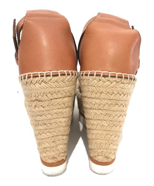 SEE BY CHLOE（シーバイクロエ）SEE BY CHLOE (シーバイクロエ) ウェッジソールサンダル ブラウン サイズ:35の古着・服飾アイテム