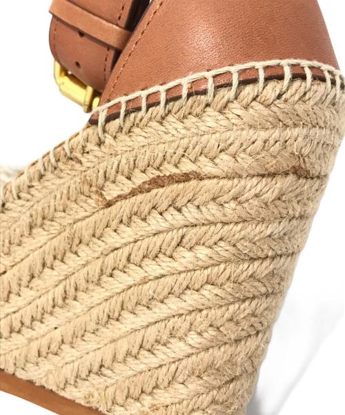 SEE BY CHLOE（シーバイクロエ）SEE BY CHLOE (シーバイクロエ) ウェッジソールサンダル ブラウン サイズ:35の古着・服飾アイテム