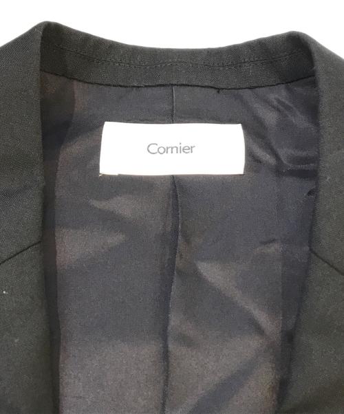 cornier（コルニエ）Cornier (コルニエ) Super130's WORSTED WOOL TAILORED JACKET ブラック サイズ:Mの古着・服飾アイテム