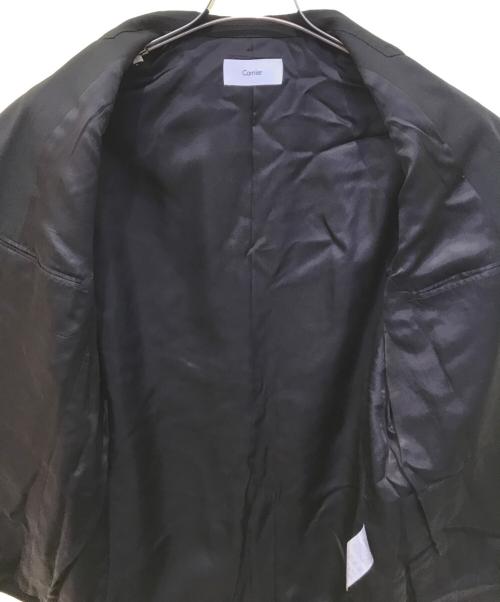 cornier（コルニエ）Cornier (コルニエ) Super130's WORSTED WOOL TAILORED JACKET ブラック サイズ:Mの古着・服飾アイテム
