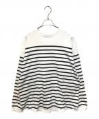 THE SHINZONEザ シンゾーン）の古着「PANEL BORDER TOP 22SMSCU03」｜ホワイト