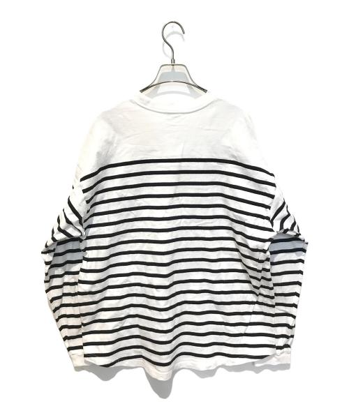 THE SHINZONE（ザ シンゾーン）THE SHINZONE (ザ シンゾーン) PANEL BORDER TOP 22SMSCU03 ホワイト サイズ:Fの古着・服飾アイテム