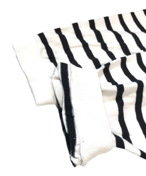 THE SHINZONE（ザ シンゾーン）THE SHINZONE (ザ シンゾーン) PANEL BORDER TOP 22SMSCU03 ホワイト サイズ:Fの古着・服飾アイテム