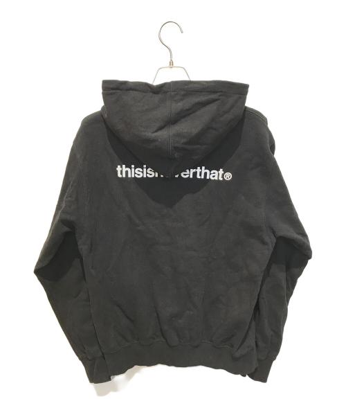 thisisneverthat（ディスイズネバーザット）thisisneverthat (ディスイズネバーザット) ロゴパーカー ブラック サイズ:Mの古着・服飾アイテム