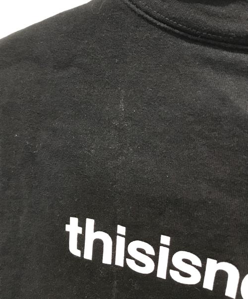 thisisneverthat（ディスイズネバーザット）thisisneverthat (ディスイズネバーザット) ロゴパーカー ブラック サイズ:Mの古着・服飾アイテム