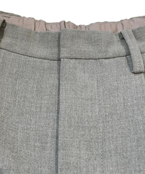 Spick and Span（スピック＆スパン）Spick and Span (スピックアンドスパン) ダブルクロスツータックパンツ グレー サイズ:XSの古着・服飾アイテム