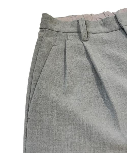 Spick and Span（スピック＆スパン）Spick and Span (スピックアンドスパン) ダブルクロスツータックパンツ グレー サイズ:XSの古着・服飾アイテム
