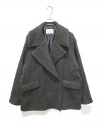 Adam et Ropeアダム エ ロペ）の古着「シャギージャケットコート GAO-23090-B」｜グレー