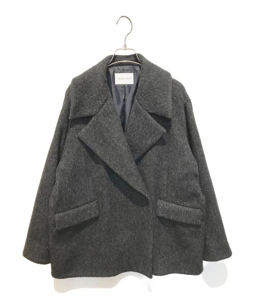 Adam et Rope（アダム エ ロペ）Adam et Rope (アダム エ ロペ) シャギージャケットコート GAO-23090-B グレー サイズ:FREEの古着・服飾アイテム