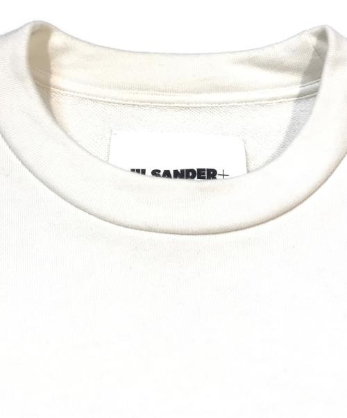 JIL SANDER（ジルサンダー）JIL SANDER (ジルサンダー) クルーネックロゴスウェット ホワイト サイズ:Mの古着・服飾アイテム
