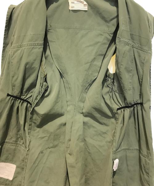 77circa（ナナナナサーカ）77circa (ナナナナサーカ) ミリタリーリメイクベスト オリーブ サイズ:SMALLの古着・服飾アイテム