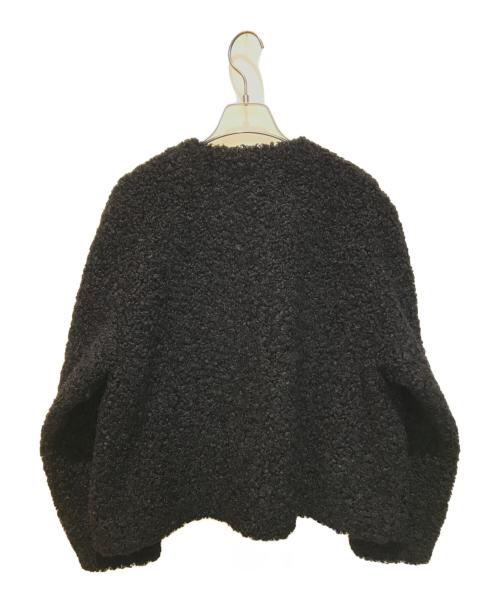 Mila Owen（ミラオーウェン）Mila Owen (ミラオーウェン) 金釦ノーカラーコンパクトボアジャケット　09WFJ245064 ブラック サイズ:01の古着・服飾アイテム