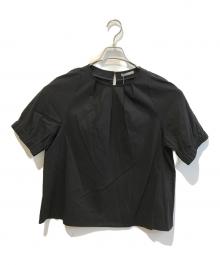 theory luxe（セオリーリュクス）の古着「リネン混ブラウス 03-4208202-050-038」｜ブラック