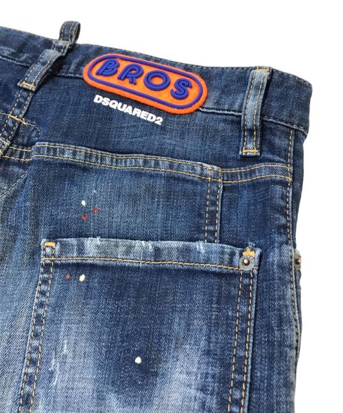 DSQUARED2（ディースクエアード）DSQUARED2 (ディースクエアード) MEDIUM WASH 4 TIDY BIKER JEANS インディゴ サイズ:42の古着・服飾アイテム