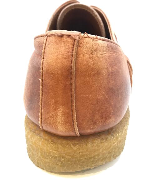 COMME des GARCONS HOMME PLUS（コムデギャルソンオムプリュス）COMME des GARCONS HOMME PLUS (コムデギャルソンオムプリュス) レザー編みラバーシューズ ベージュ サイズ:27の古着・服飾アイテム