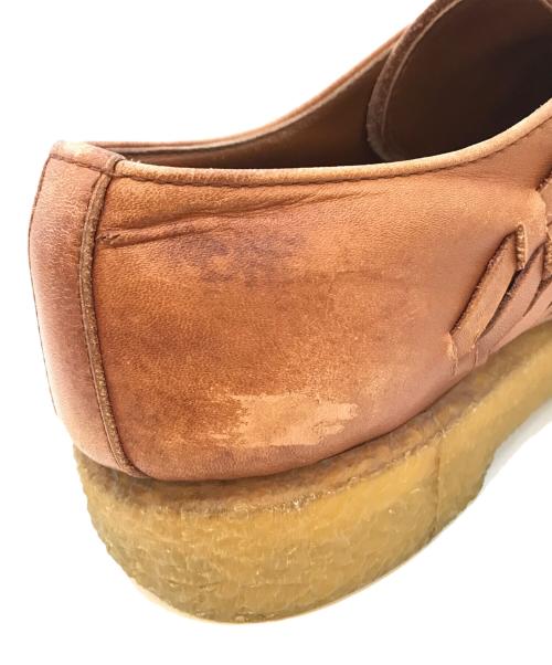 COMME des GARCONS HOMME PLUS（コムデギャルソンオムプリュス）COMME des GARCONS HOMME PLUS (コムデギャルソンオムプリュス) レザー編みラバーシューズ ベージュ サイズ:27の古着・服飾アイテム