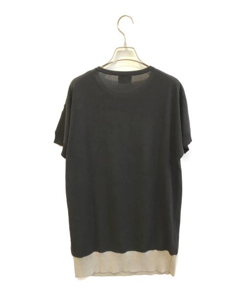 TRUNK HIROKO KOSHINO（トランク ヒロコ コシノ）TRUNK HIROKO KOSHINO (トランク ヒロコ コシノ) ネコモチーフロゴニットプルオーバー　RSFGB-20360 ブラック サイズ:38の古着・服飾アイテム