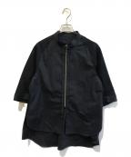 TRUNK HIROKO KOSHINOトランク ヒロコ コシノ）の古着「ブロッキングデザインジップアップジャケット　RSJLX-31470」｜ネイビー