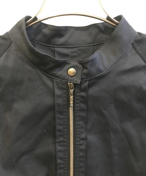 TRUNK HIROKO KOSHINO（トランク ヒロコ コシノ）TRUNK HIROKO KOSHINO (トランク ヒロコ コシノ) ブロッキングデザインジップアップジャケット　RSJLX-31470 ネイビー サイズ:Mの古着・服飾アイテム