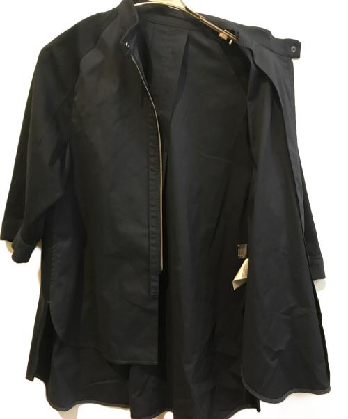 TRUNK HIROKO KOSHINO（トランク ヒロコ コシノ）TRUNK HIROKO KOSHINO (トランク ヒロコ コシノ) ブロッキングデザインジップアップジャケット　RSJLX-31470 ネイビー サイズ:Mの古着・服飾アイテム