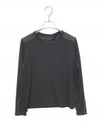 TRUNK HIROKO KOSHINOトランク ヒロコ コシノ）の古着「マットストレッチリブニットプルオーバー　RSKEB-12270」｜ブラック