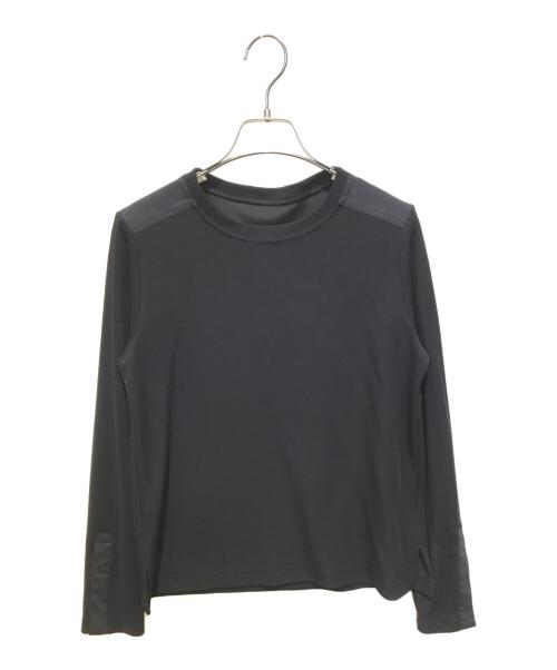 TRUNK HIROKO KOSHINO（トランク ヒロコ コシノ）TRUNK HIROKO KOSHINO (トランク ヒロコ コシノ) マットストレッチリブニットプルオーバー　RSKEB-12270 ブラック サイズ:38の古着・服飾アイテム