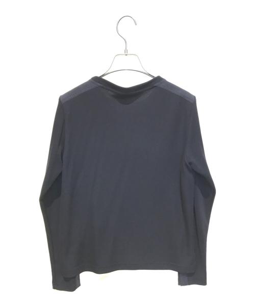 TRUNK HIROKO KOSHINO（トランク ヒロコ コシノ）TRUNK HIROKO KOSHINO (トランク ヒロコ コシノ) マットストレッチリブニットプルオーバー　RSKEB-12270 ブラック サイズ:38の古着・服飾アイテム