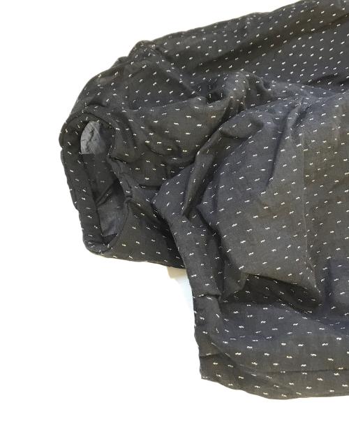 HIROKO KOSHINO  re edition project 165（ヒロココシノリ・エディション・プロジェクト イチロクゴ）HIROKO KOSHINO  re edition project 165 (ヒロココシノリ・エディション・プロジェクト イチロクゴ) 光沢ドットシアーブラウス R3BLX-80760 ブラック サイズ:Sの古着・服飾アイテム