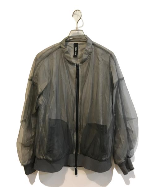 AULA AILA（アウラアイラ）AULA AILA (アウラアイラ) SHEER BLOUSON　1231-02057 グレー サイズ:Sの古着・服飾アイテム