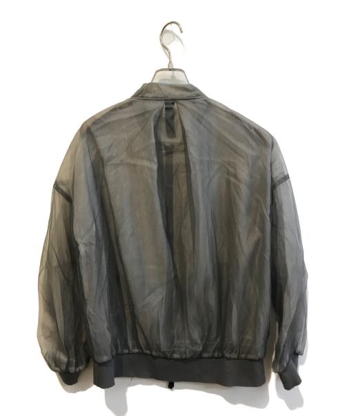 AULA AILA（アウラアイラ）AULA AILA (アウラアイラ) SHEER BLOUSON　1231-02057 グレー サイズ:Sの古着・服飾アイテム