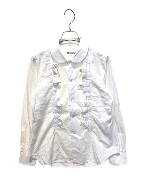 COMME des GARCONS COMME des GARCONS（コムデギャルソン コムデギャルソン）COMME des GARCONS COMME des GARCONS (コムデギャルソン コムデギャルソン) ブザムチョウラウンドカラーシャツ　RT-B01C ホワイト サイズ:Sの古着・服飾アイテム