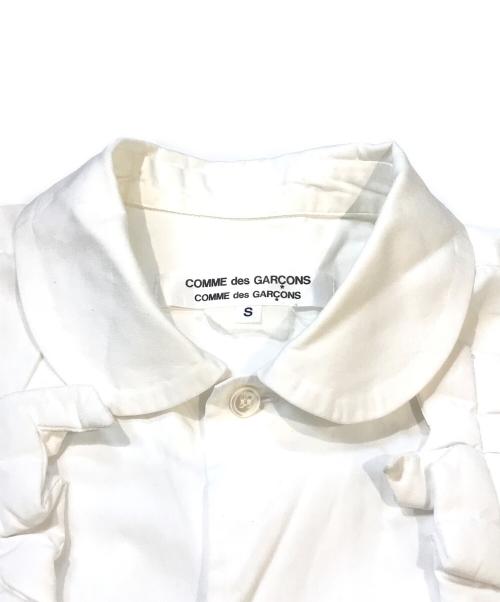 COMME des GARCONS COMME des GARCONS（コムデギャルソン コムデギャルソン）COMME des GARCONS COMME des GARCONS (コムデギャルソン コムデギャルソン) ブザムチョウラウンドカラーシャツ　RT-B01C ホワイト サイズ:Sの古着・服飾アイテム