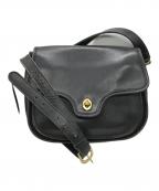 COACHコーチ）の古着「レザーショルダーバッグ　9918」｜ブラック