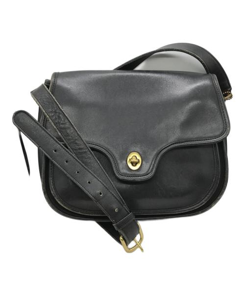 COACH（コーチ）COACH (コーチ) レザーショルダーバッグ　9918 ブラックの古着・服飾アイテム