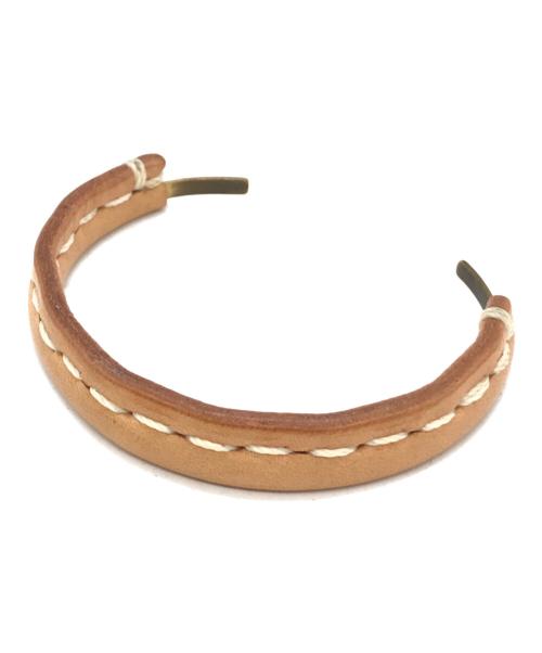 HENDER SCHEME（エンダースキーマ）Hender Scheme (エンダースキーマ) レザーバングル ベージュの古着・服飾アイテム